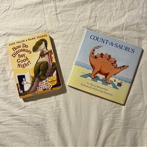 Children's Dinosaur Books Set